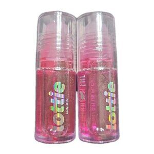 Lottie London Roller Glaze, Ph Colour Changing Lip Oil, Grape, 0.11 fl (2 Pk)